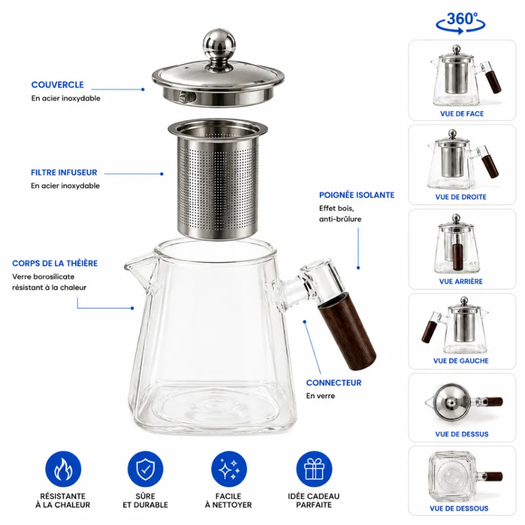 Théière En Verre Avec Infuseur En Acier Inoxydable 550 ml (3).webp