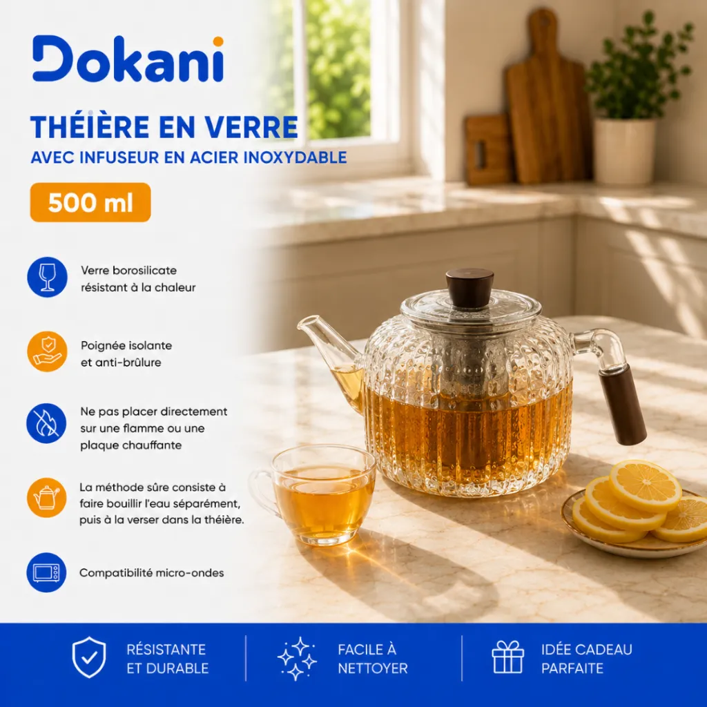Théière En Verre Avec Infuseur En Acier Inoxydable 500 ml (2).webp