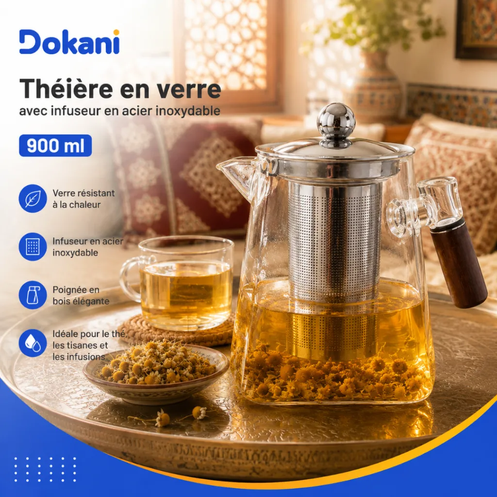 Théière En Verre Avec Infuseur En Acier Inoxydable 900 ml (2).webp