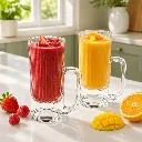 Lot De 3 Mugs En Verre Avec Anse Glint City Glass 260 ml