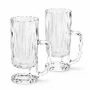 Lot De 3 Mugs En Verre Avec Anse Glint City Glass 260 ml