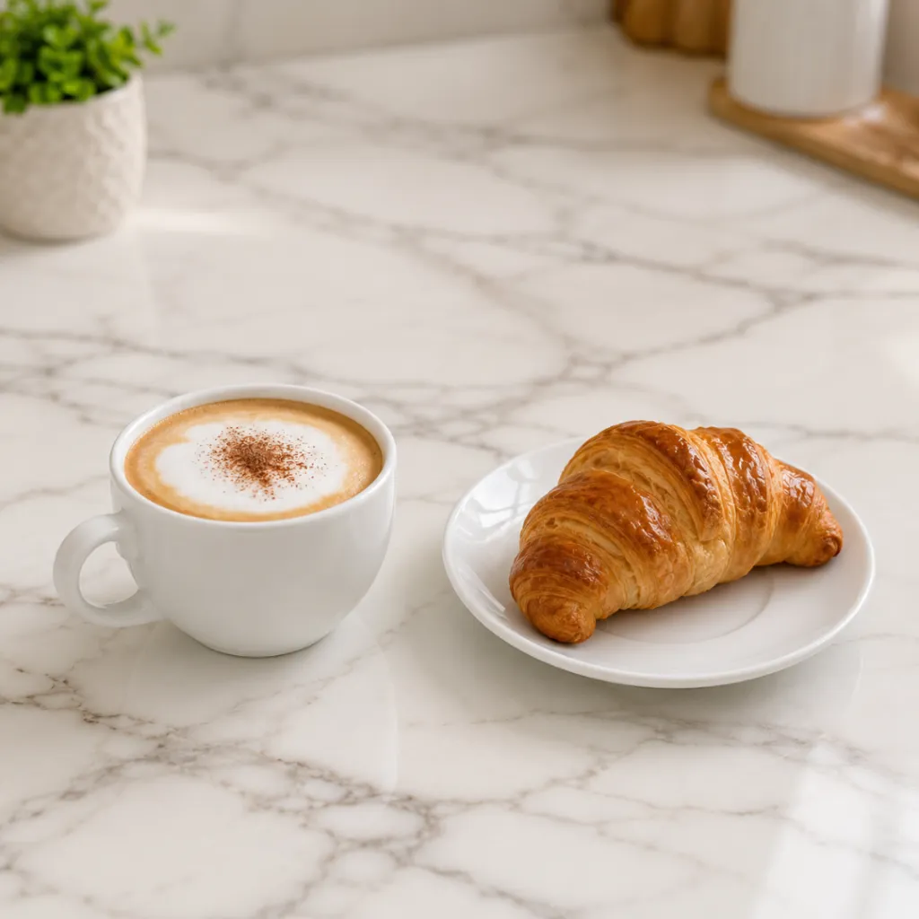 Service De 6 Tasses A Café Avec Sous-Tasses En Céramique – 9 cl- Blanc (7).webp
