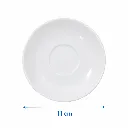 Service De 6 Tasses A Café Avec Sous-Tasses En Céramique – 9 cl- Blanc (5).webp