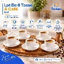 Lot De 6 Tasses A Café Avec Sous Tasses Luminarc Blanc 9cl.webp