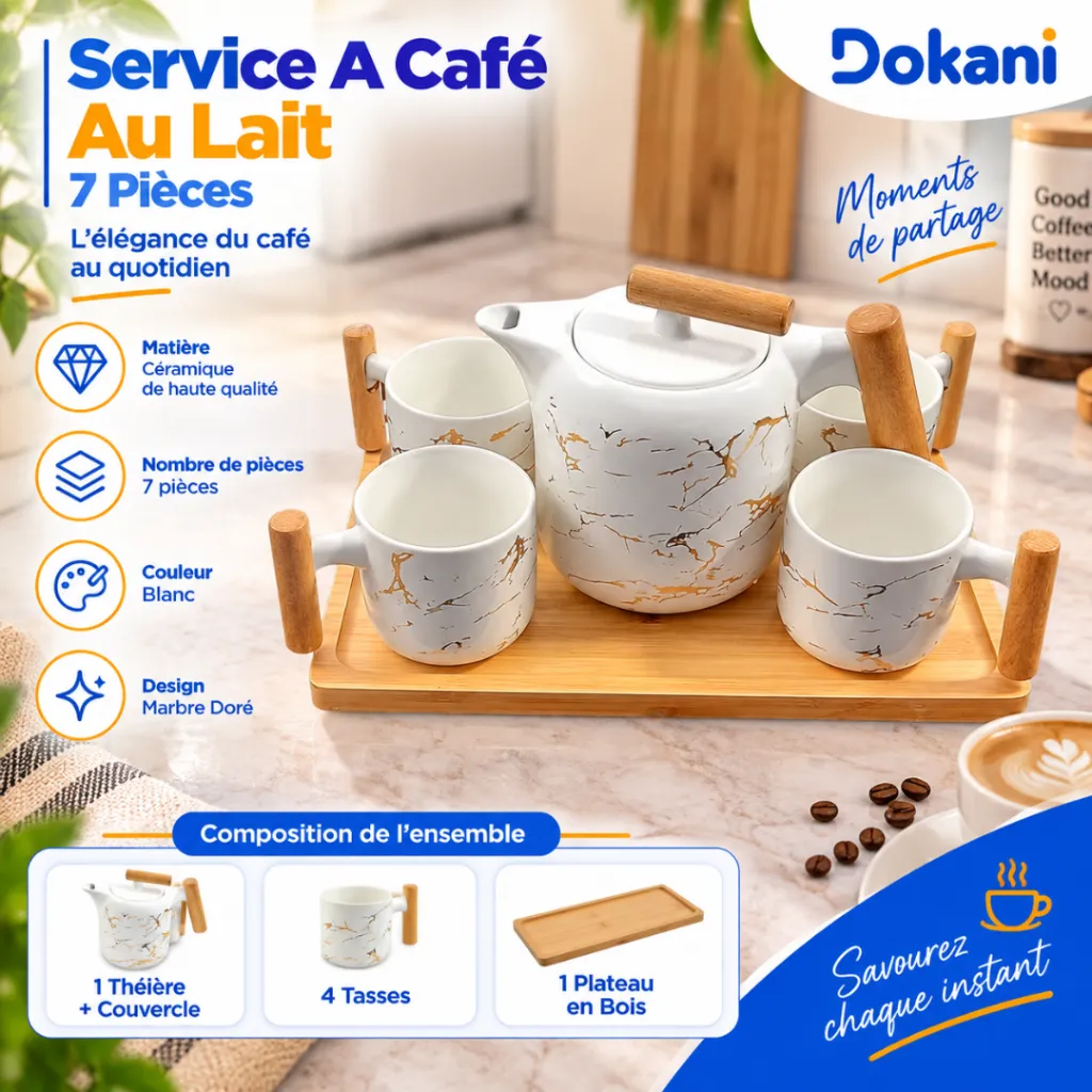 Service A Café Au Lait En Céramique Blanc Marbre - 7 Pièces (2).webp