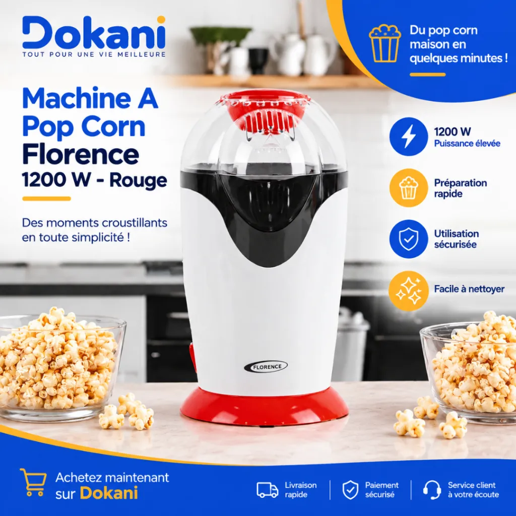 Machine A Pop Corn Florence 1200 W- Rouge (2).webp