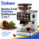 Machine A Café Expresso Multifonction 2 en 1 Avec Moulin – 1350W – 20 Bars (3).webp