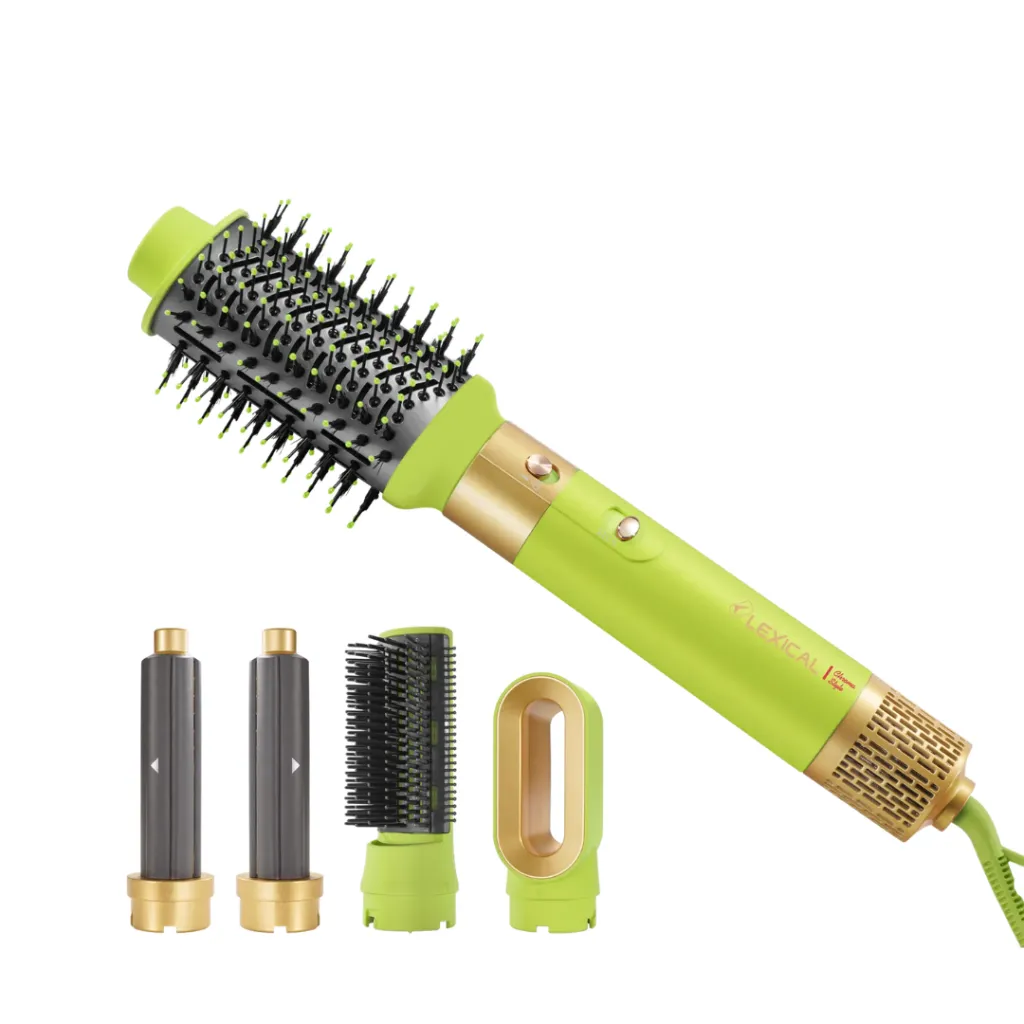 Brosse Coiffante Multifonction Lexical 6 en 1 – 1200 W -32000 RPM - vert (1).webp