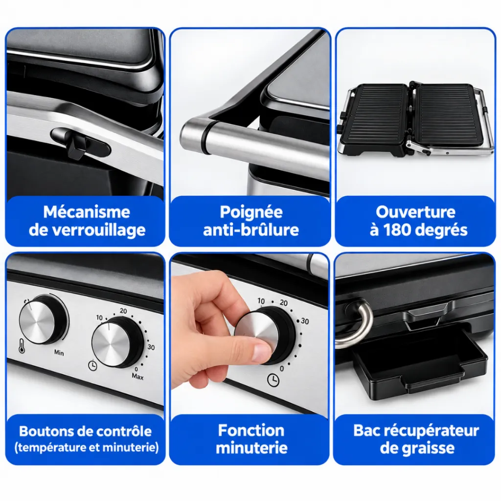 Appareil A Panini et Grill Multifonctions Lexical LSM-2582 – 2000W Extra Large (3).webp