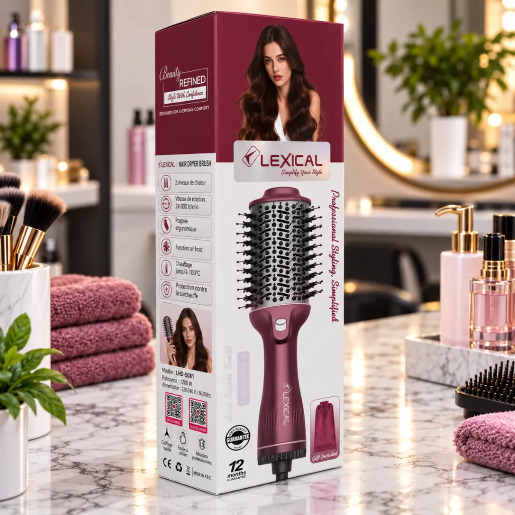 Brosse Soufflante Lexical 1200 W - Rouge (1).webp