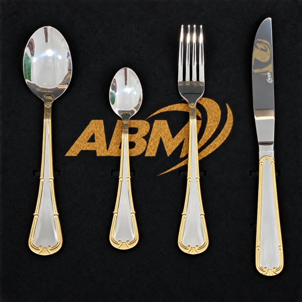 Coffret Ménagère De Cuisine ABM 72 Pièces Doré- P0167G (2).webp