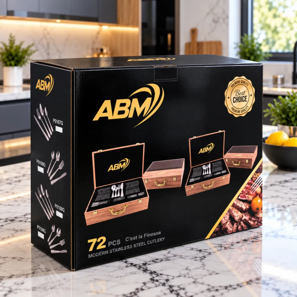Coffret Ménagère De Cuisine ABM 72 Pièces.webp