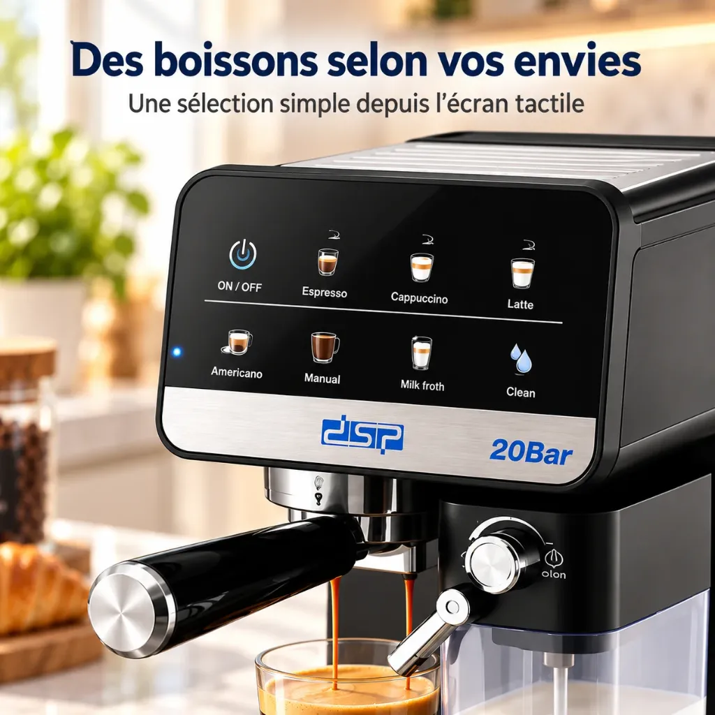 Machine A Café Expresso 7 En 1 DSP – 1350W – 20 Bar.webp