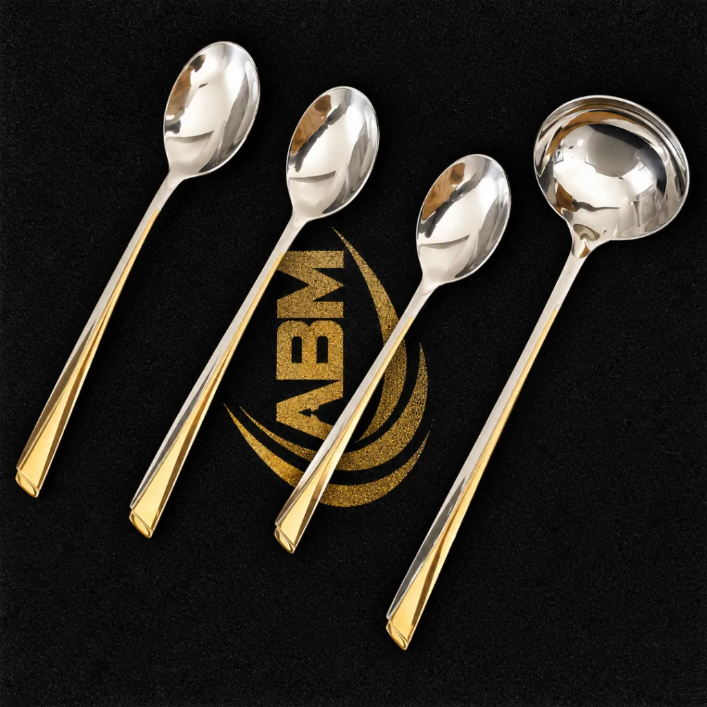 Coffret Ménagère De Cuisine ABM 72 Pièces Doré- P0168G (4).webp
