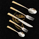 Coffret Ménagère De Cuisine ABM 72 Pièces Doré- P0168G (5).webp