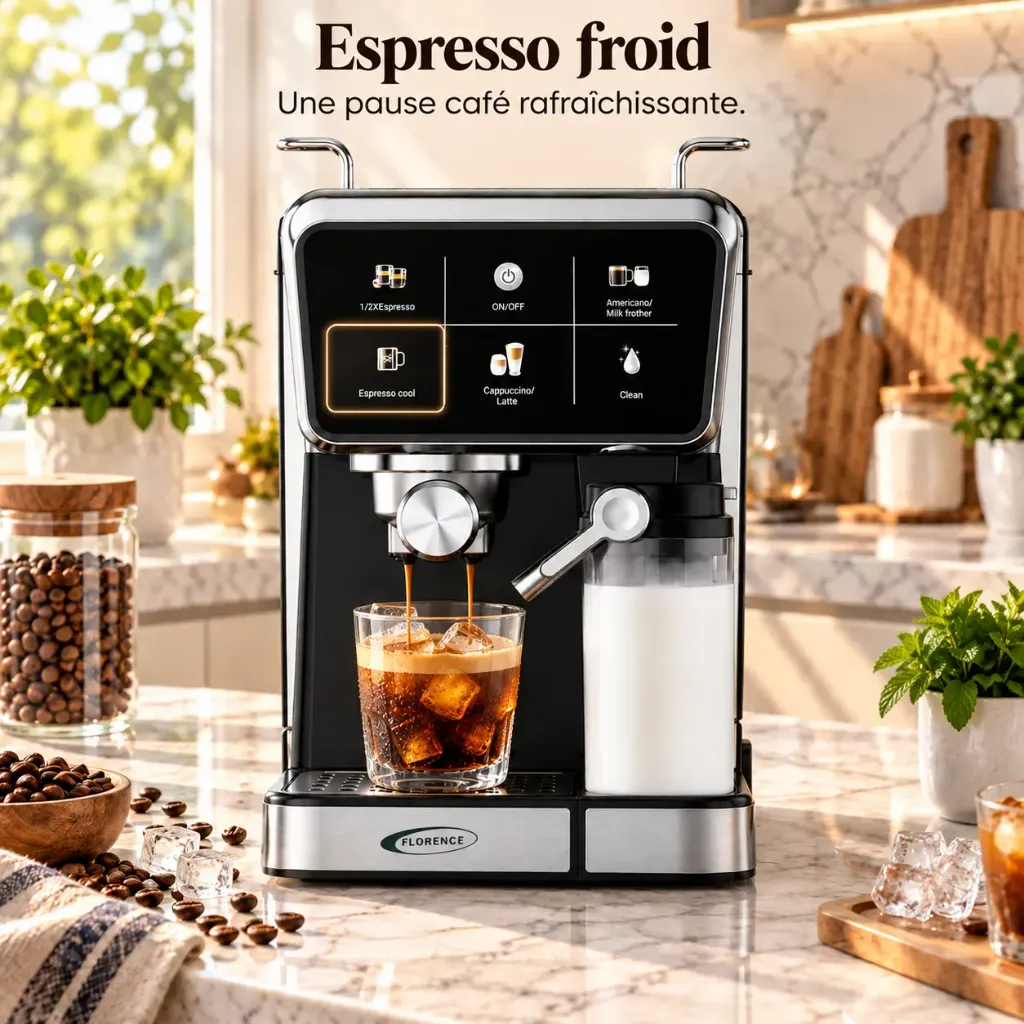 Machine a Café Expresso Et Capsule 5 En 1 Florence 1350W4.webp