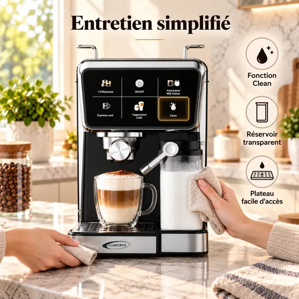 Machine a Café Expresso Et Capsule 5 En 1 Florence 1350W7.webp