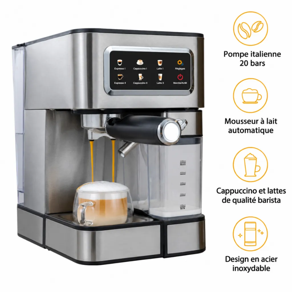 Machine A Café Express 6En1 Lexical LEM-0662 - 20 Bars - 1350W (5).webp