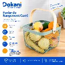 Panier de Rangement Carré en Métal - Vert.webp