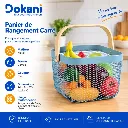 Panier de Rangement Carré en Métal-Bleu (2).webp