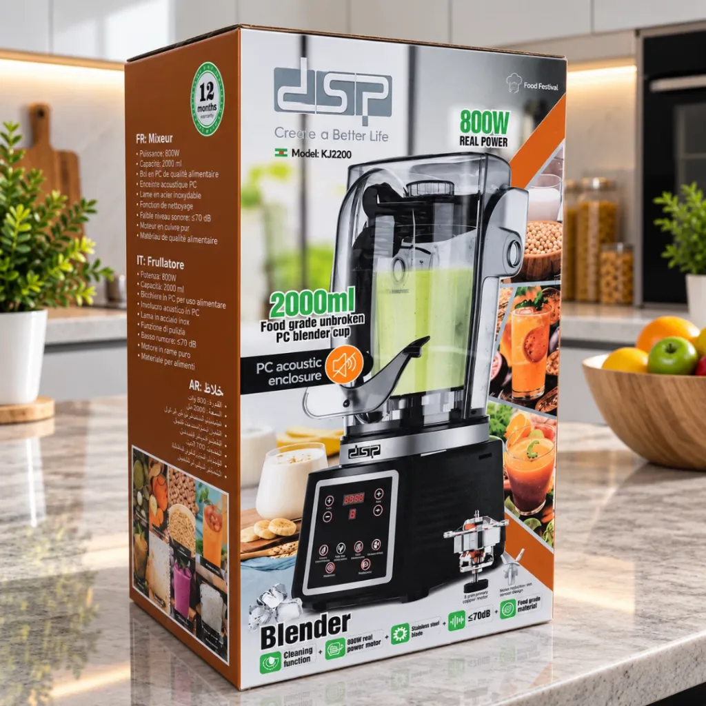 Blender Professionnel Multifonction DSP 800W 2L – Noir (1).webp