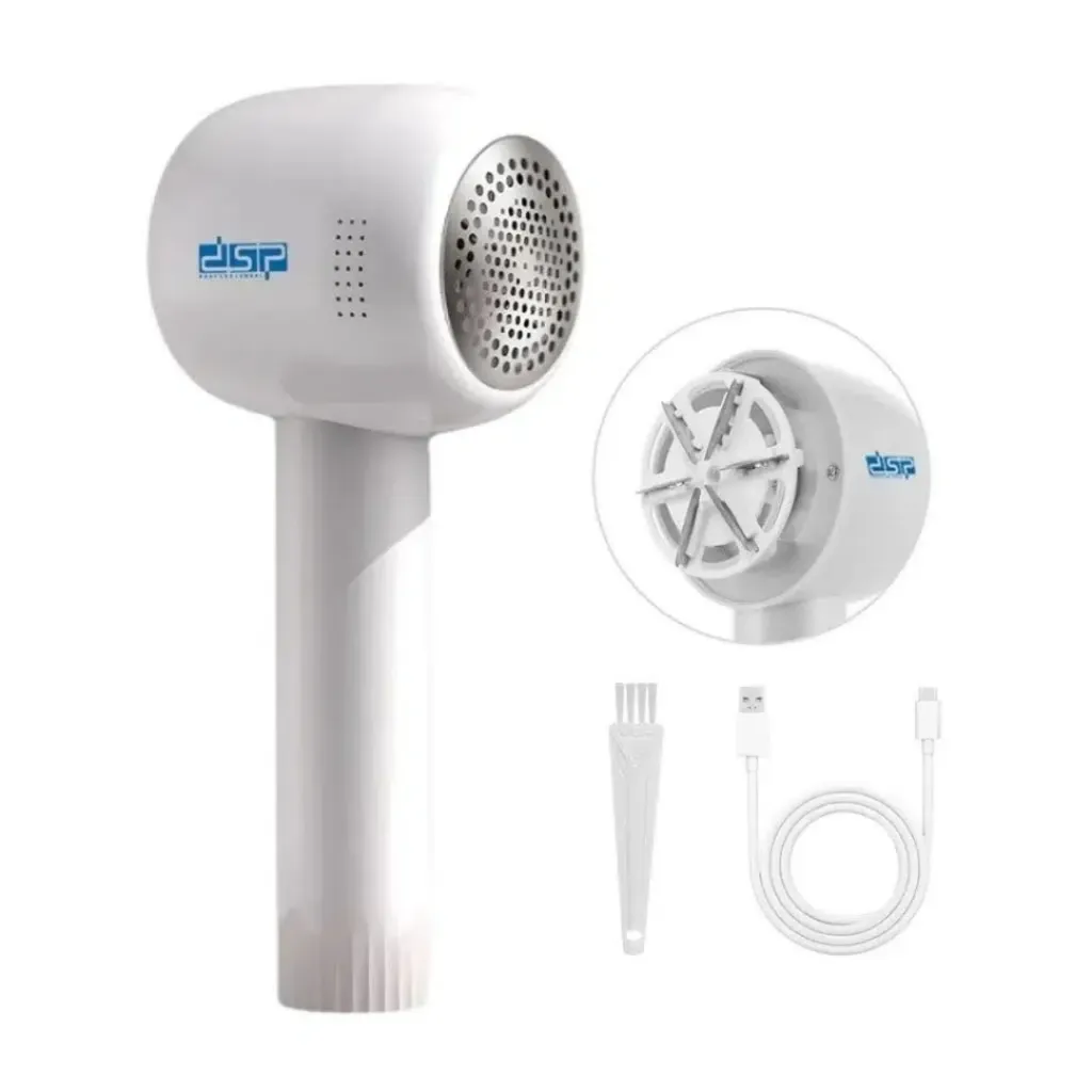Rasoir à Peluches Rechargeable DSP - 5W - Blanc.webp
