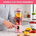 Mini Blender Rechargeable DSP 110W 400ml – Rose (6).webp