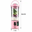 Mini Blender Rechargeable DSP 110W 400ml – Rose (7).webp
