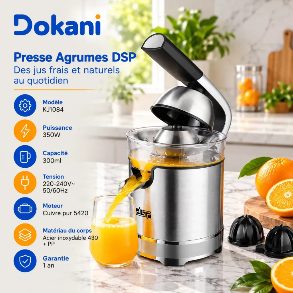 Presse Agrumes DSP 350W - 300ml (2).webp