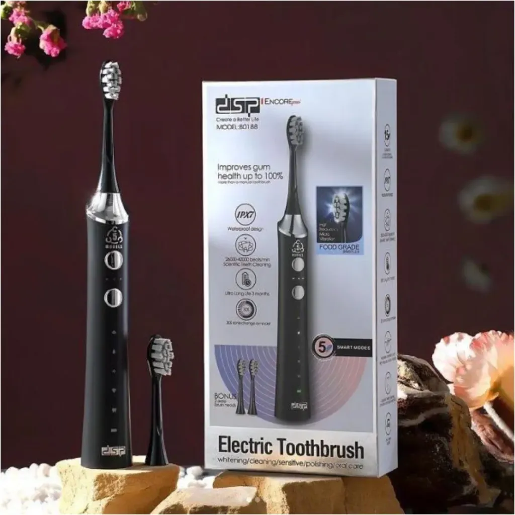 Brosse à Dents Sans Fil & Rechargeable DSP - Noir1.webp
