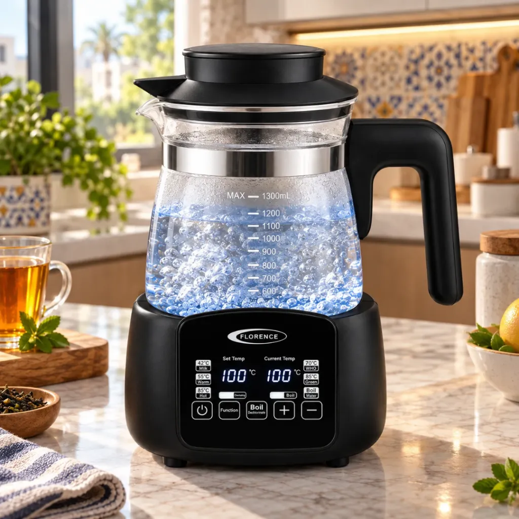 Bouilloire Electrique Tactile Florence en Verre 1,3L - 600W (6).webp