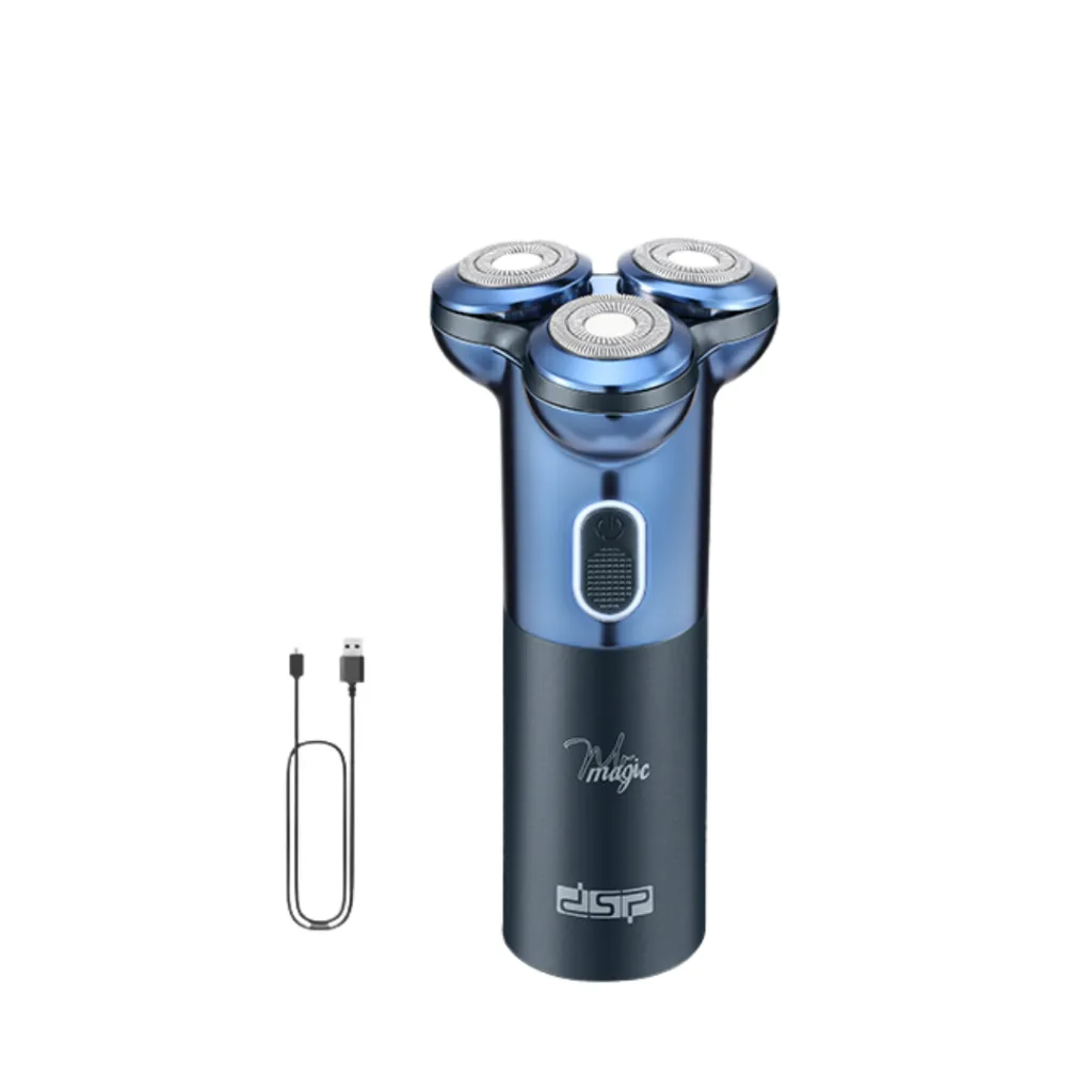 Rasoir Electrique Rechargeable DSP 60733 – USB-C – IPX6 – Bleu.webp