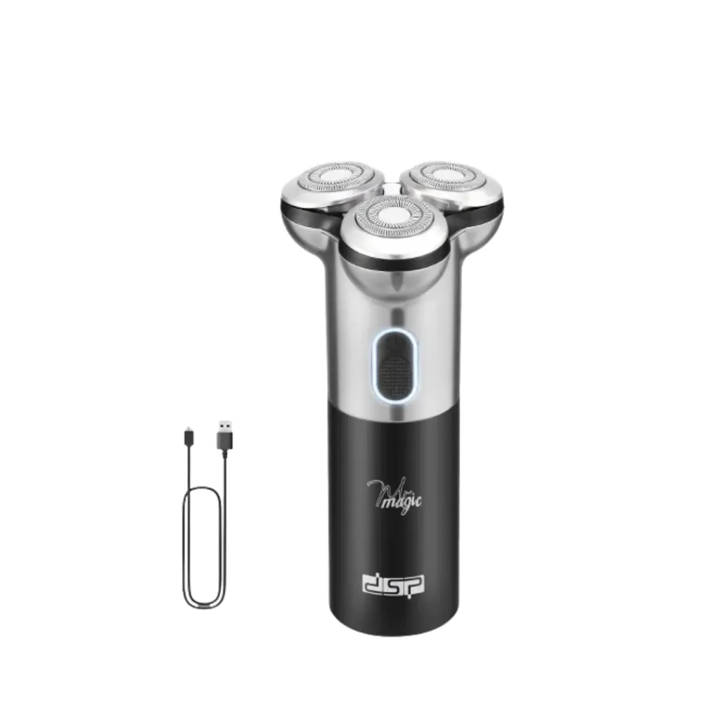Rasoir Electrique Rechargeable DSP 60733 – USB-C – IPX6 – Argent.webp