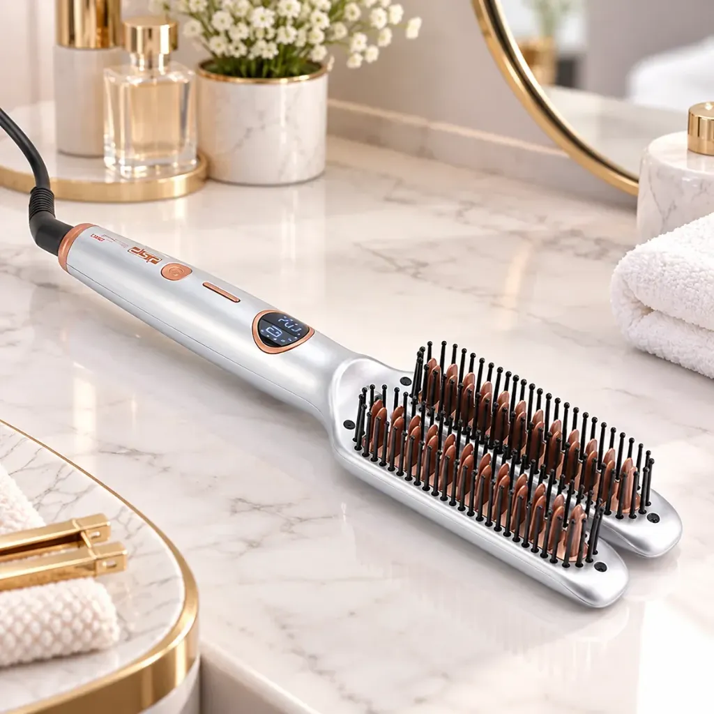 Brosse Lissante Double DSP – 65W – 210°C Gris1.webp