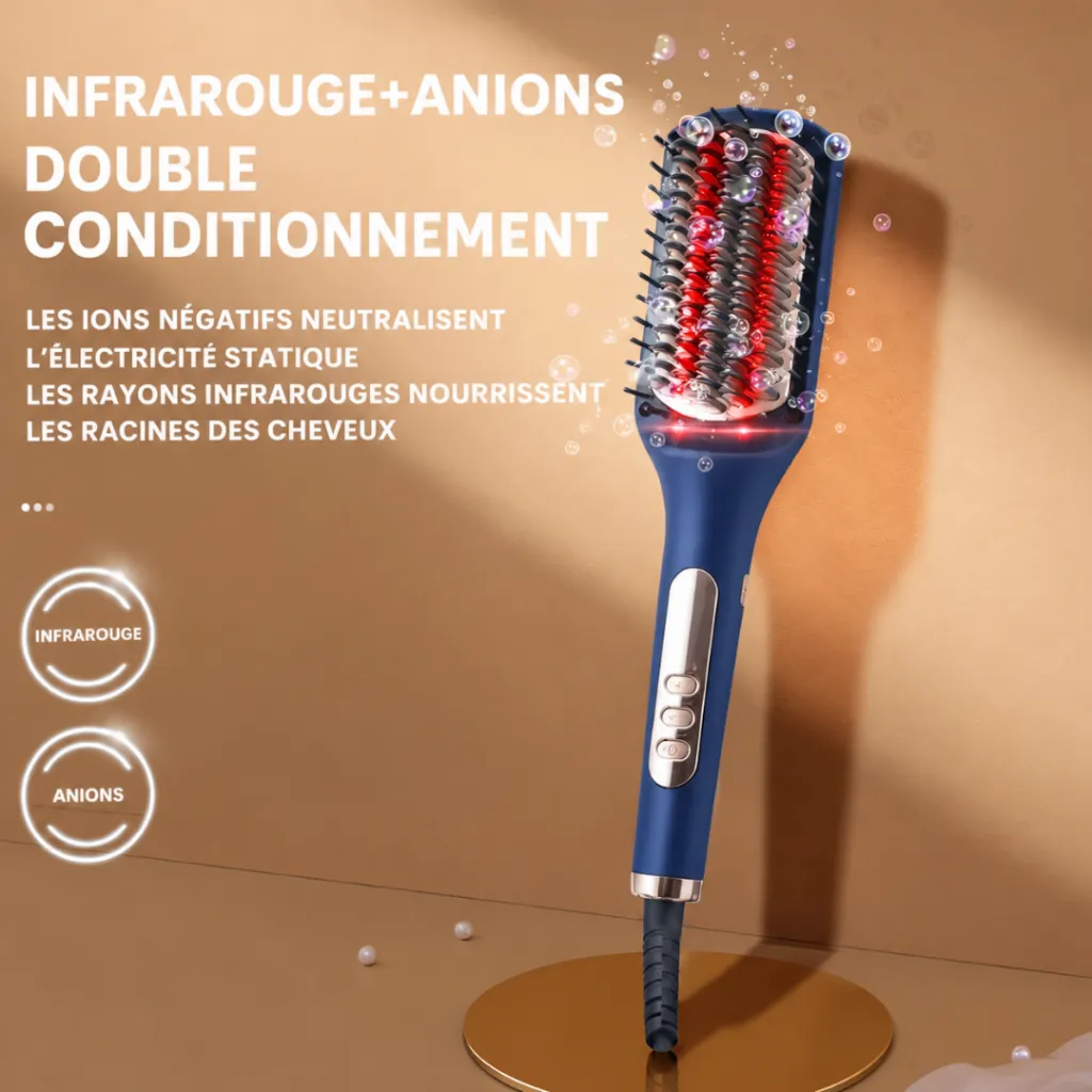 Brosse Coiffante DSP – 60W – 232°C – Bleu (3).webp