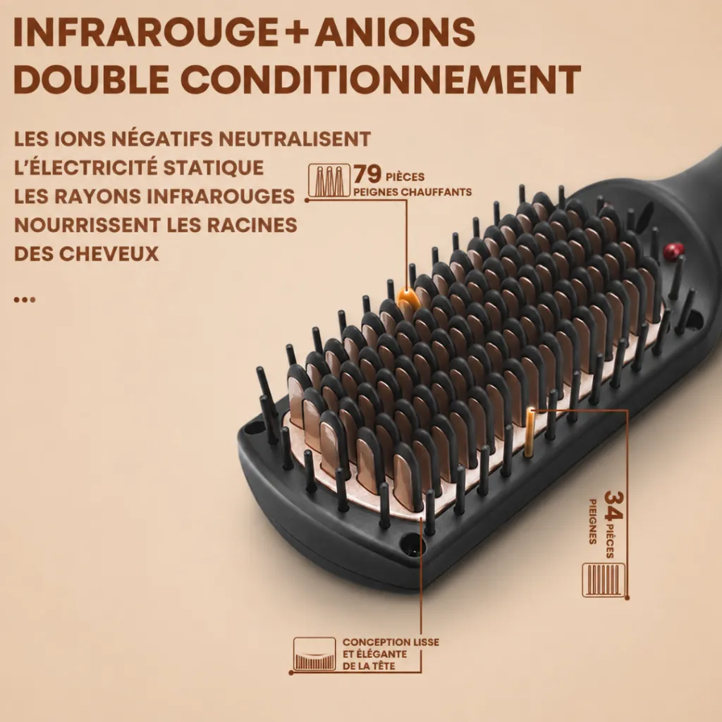 Brosse Coiffante DSP – 60W – 232°C – Noir (4).webp