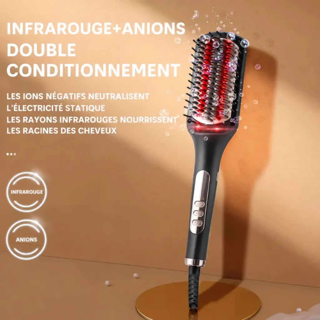 Brosse Coiffante DSP – 60W – 232°C – Noir (5).webp