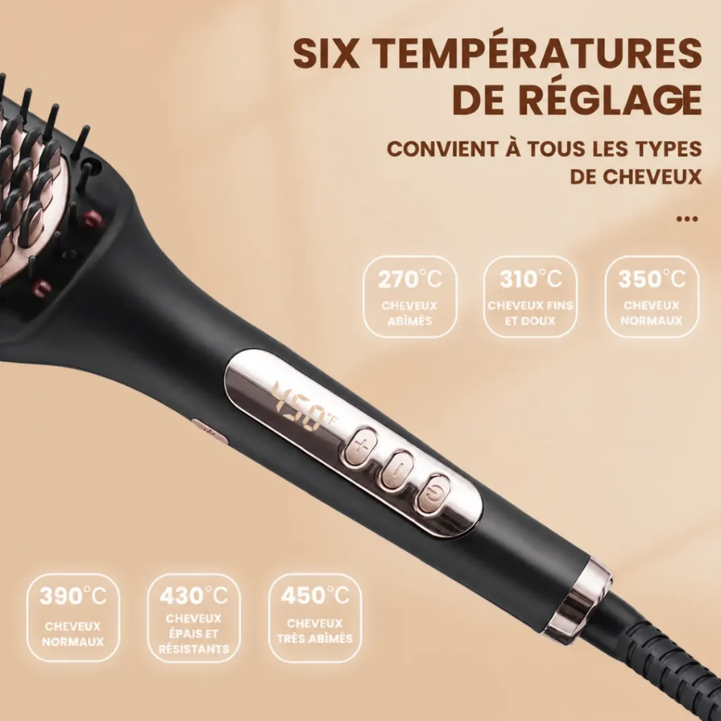 Brosse Coiffante DSP – 60W – 232°C – Noir (3).webp