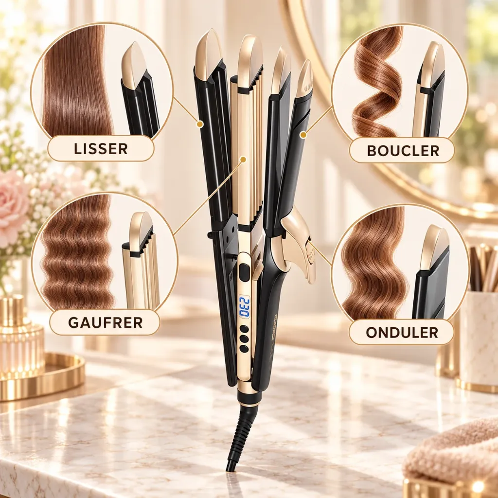 Plaque Cheveux DSP 4 en 1 – 60W – 230°C