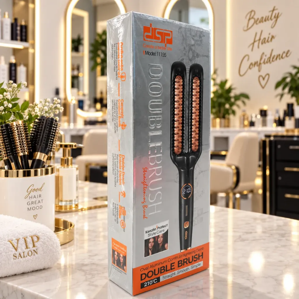 Brosse Lissante Double DSP – 65W – 210°C Noir (8).webp