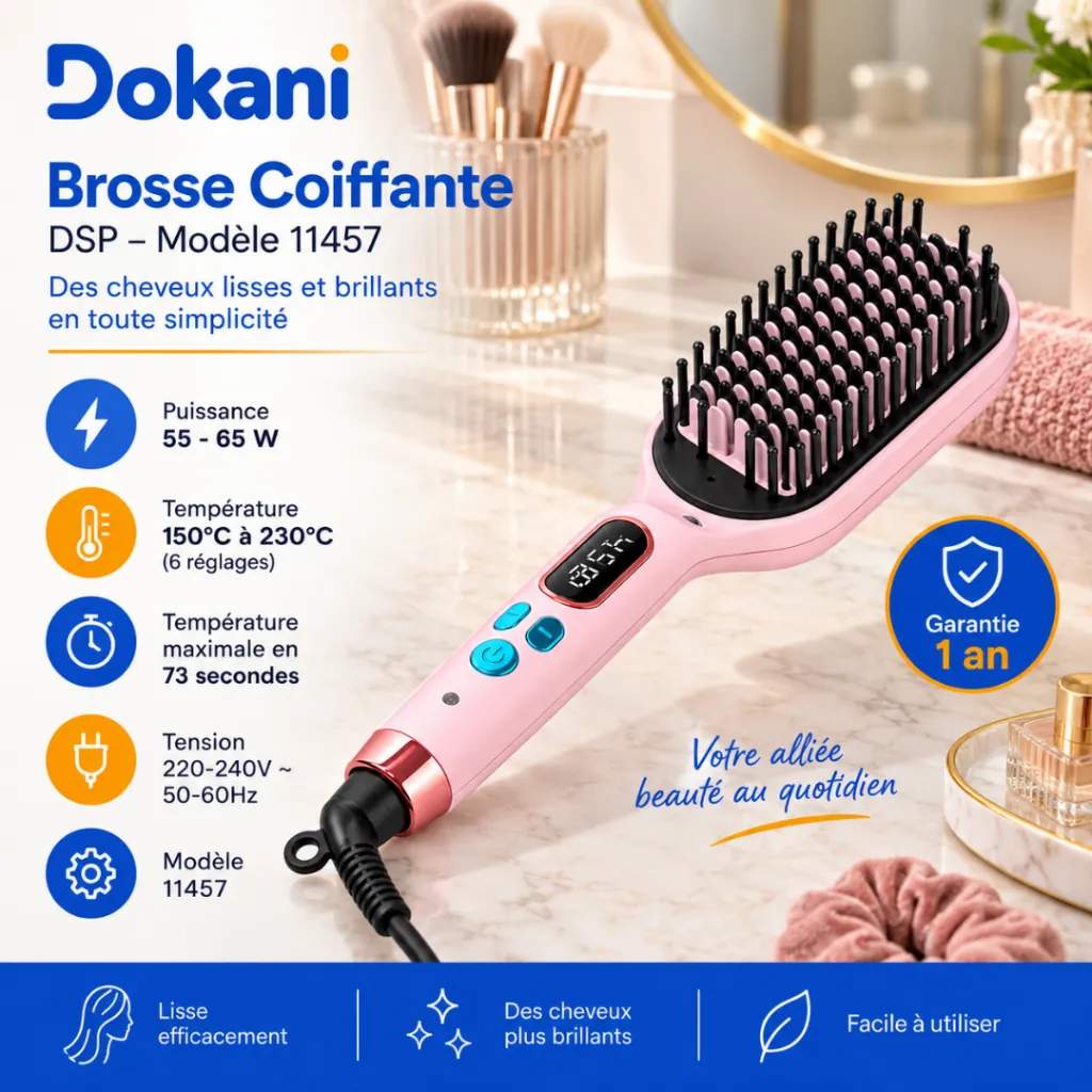Brosse Coiffante DSP – 65W – 230°C (2).webp