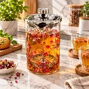 Théière A Piston En Verre Double Paroi 1L- Rouge (1).webp