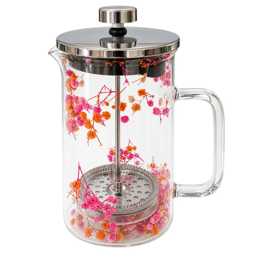 Théière A Piston En Verre Double Paroi 1L- Rouge (3).webp