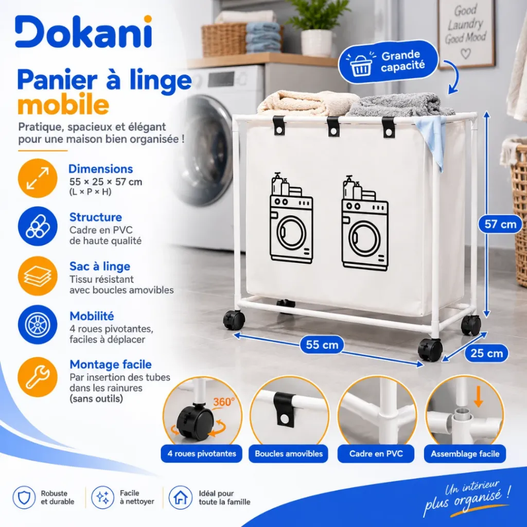 Panier A Linge Mobile Pour Vêtements (1).webp