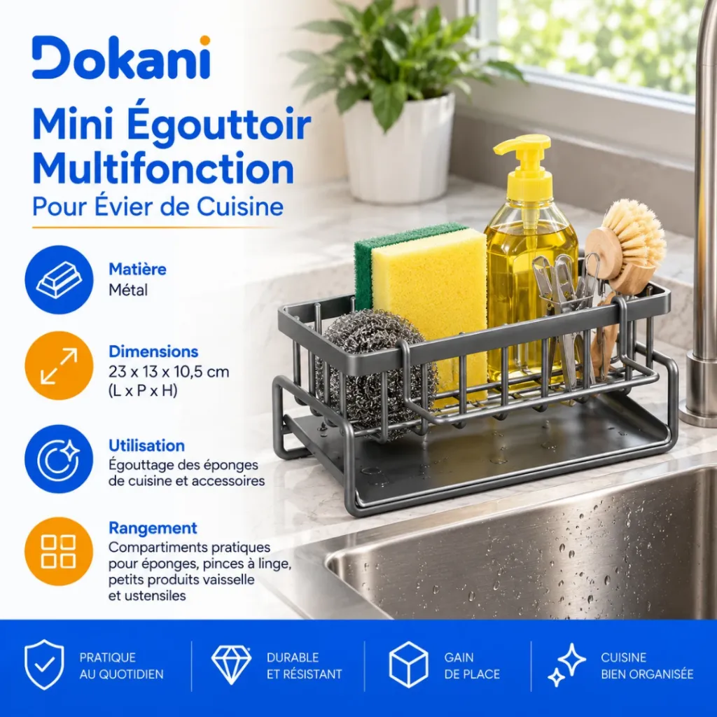 Mini Egouttoir Multifonction En Métal 23 cm (2).webp