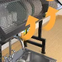 Égouttoir à Vaisselle En Acier Inoxydable Noir1.webp