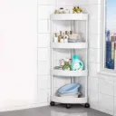 Etagère D'angle Pour Salle De Bain- Blanc (4).webp