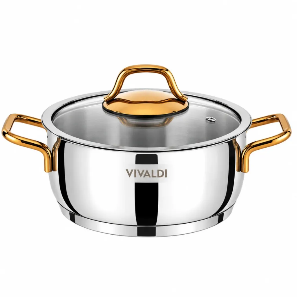 Batterie De Cuisine En Inox 1810-Vivaldi Sedef 8 Pièces - Doré (2).webp