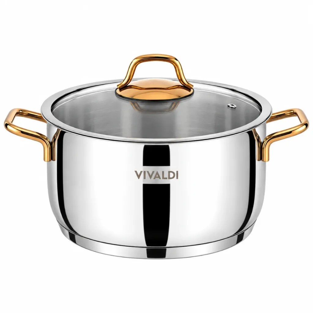 Batterie De Cuisine En Inox 1810-Vivaldi Sedef 8 Pièces - Doré (4).webp