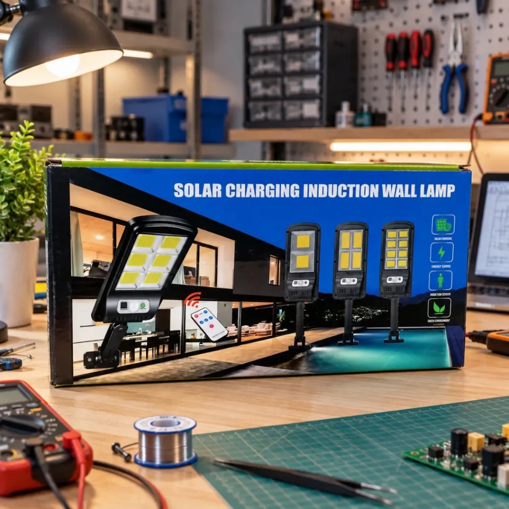 Lampe Solaire LED Avec Télécommande et Détecteur De Mouvement (1).webp
